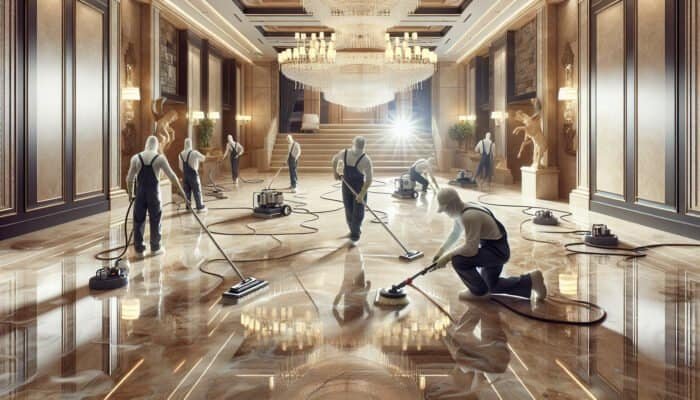 Travertine Floor Cleaning Revives Shine in Sutton