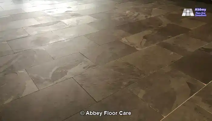 Signature Wet Look for Achieving Natural Slate Flooring