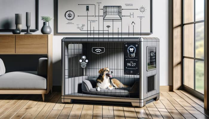 Tech-Integrated Crates for Improved Pet Safety and Comfort